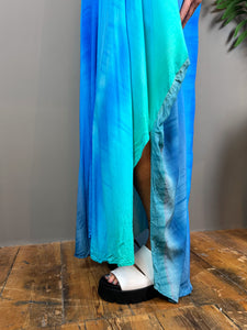 Blue Ombre Maxi Dress - PAKA9 Blue Woman