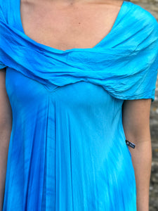 Blue Ombre Maxi Dress - PAKA9 Blue Woman