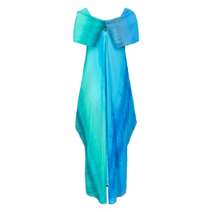 Blue Ombre Maxi Dress - PAKA9 Blue Woman