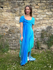 Blue Ombre Maxi Dress - PAKA9 Blue Woman