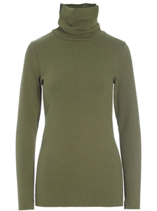 Henriette Steffensen 71603 Ribbed Turtleneck - MOSS Blue Woman