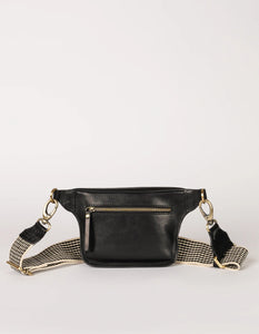 Leather City Bag - BLACK Blue Woman