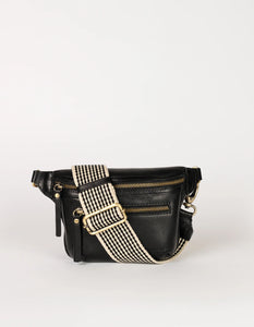 Leather City Bag - BLACK Blue Woman