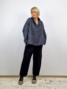 Neirami Short Oversized Peacoat in DENIM BLUE Blue Woman