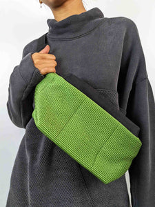 Wallaby Cross Body Belt Bag - GREEN QUILT Blue Woman