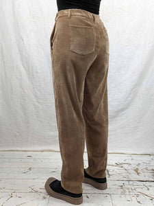 i-Blues CEPPO Corduroy Trousers in CAMEL Blue Woman