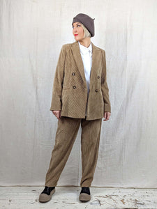 i-Blues CEPPO Corduroy Trousers in CAMEL Blue Woman